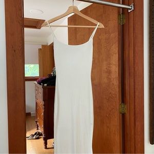 SKIMS SOFT LOUNGE SHIMMER LONG SLIP DRESS